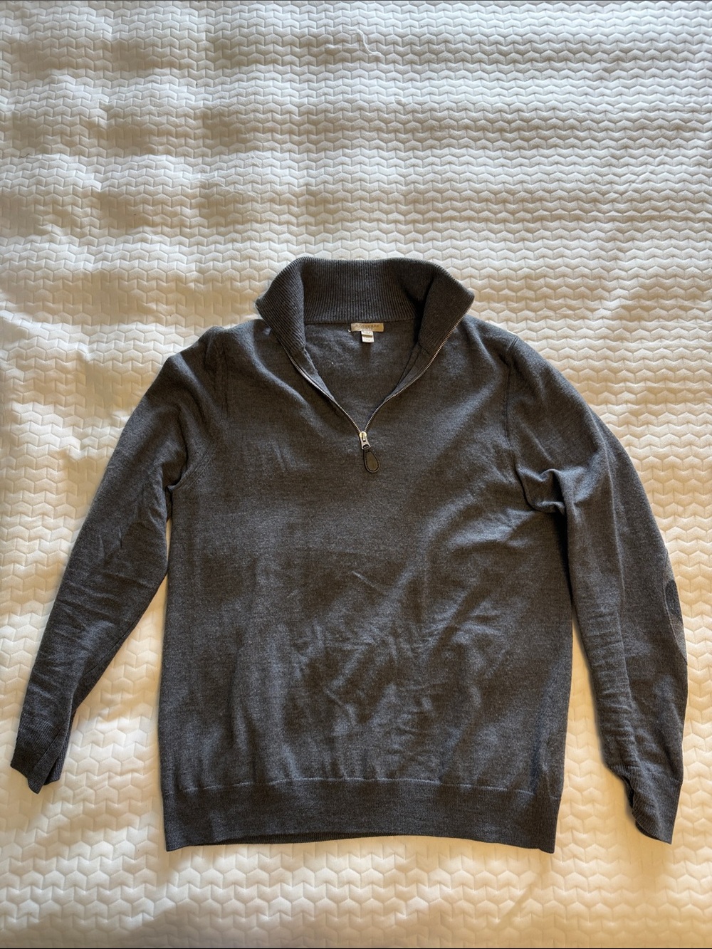 Burberry Charcoal Half-Zip Sweater